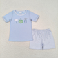 Baby Boy Girl Embroidery Golf Sibling Brother Summer Romper Clothes Set