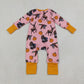 Baby Girls Infant Ducks Deer Pumpkins Fall Zipper Footie Sleeper Romper Clothes RTS