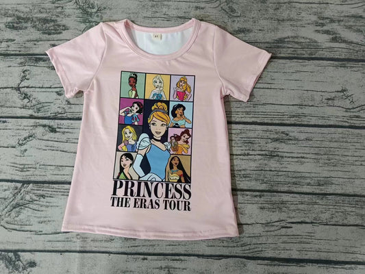 Moq 5 Pre-order Baby Girl Short Sleeves Shirt Princess Tops