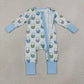 Baby Boy Long Sleeves Pumpkins Baskets Halloween Zipper Romper RTS
