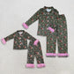 Sibling Baby Girls Adult Women Ducks Flower Buttons Shirts Pants Fur Pajamas Hunting Sets RTS