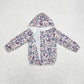 Pre-order Baby Boy Long Sleeves Grey Camo Hooded Zipper Jackets Tops