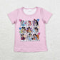 Baby Girl Short Sleeves Pink Princess Shirt Tops