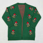 Baby Girls Kids Long Sleeves Green Face Sweater Christmas Coat RTS