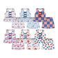 ( Moq 5 Each Style ) Sibling Baby Girls Kids Flags Bows Flower Tops Shorts Sets 4th of July Clothes