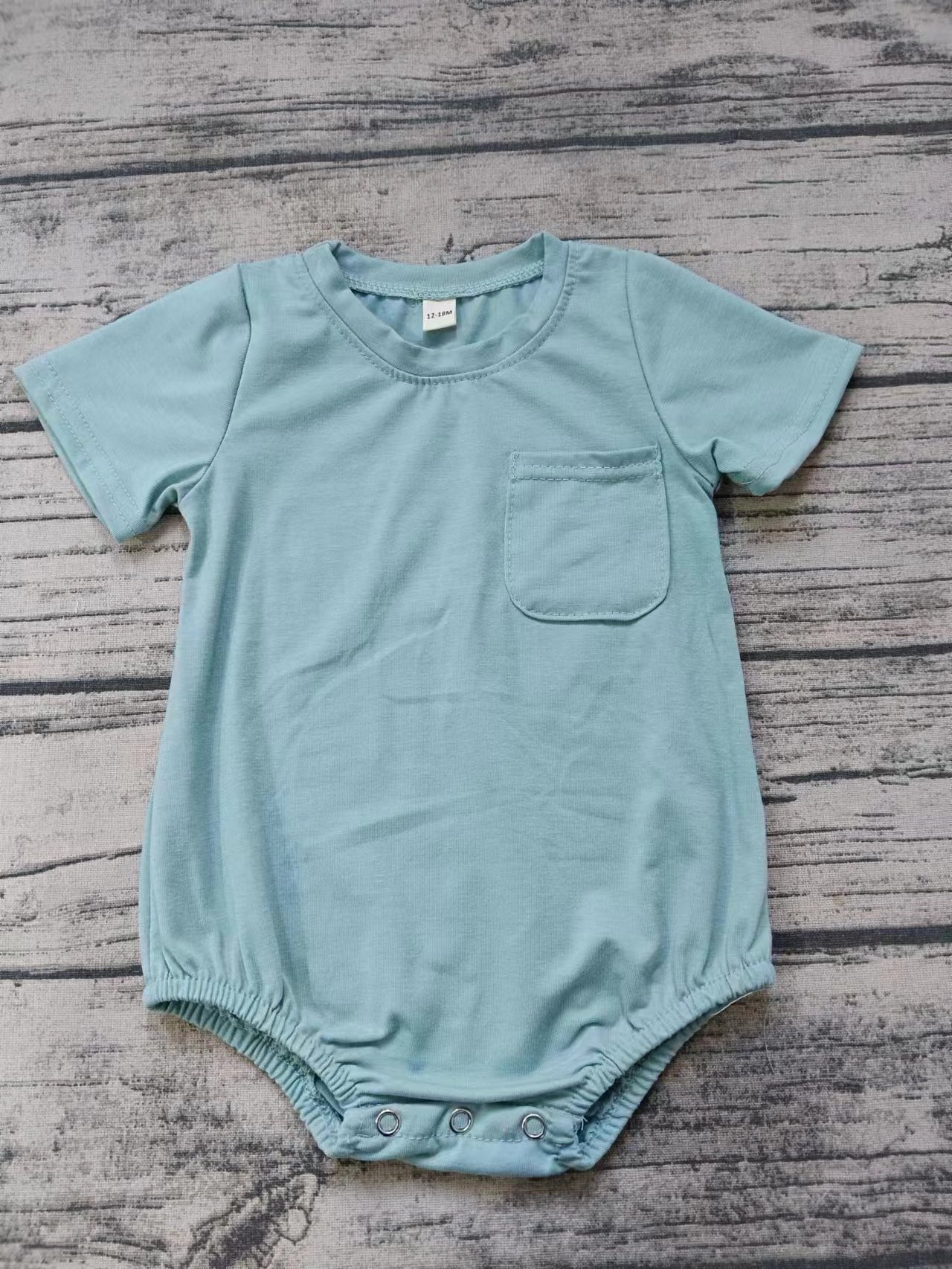 Moq 5 Baby Boy Pocket Bubble One Piece Cotton Romper