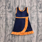 ( No moq ) Preorder Baby Girls Kids Sleeveless Shorts Knee Length Purple Dress Yoga Active Scallop Clothes