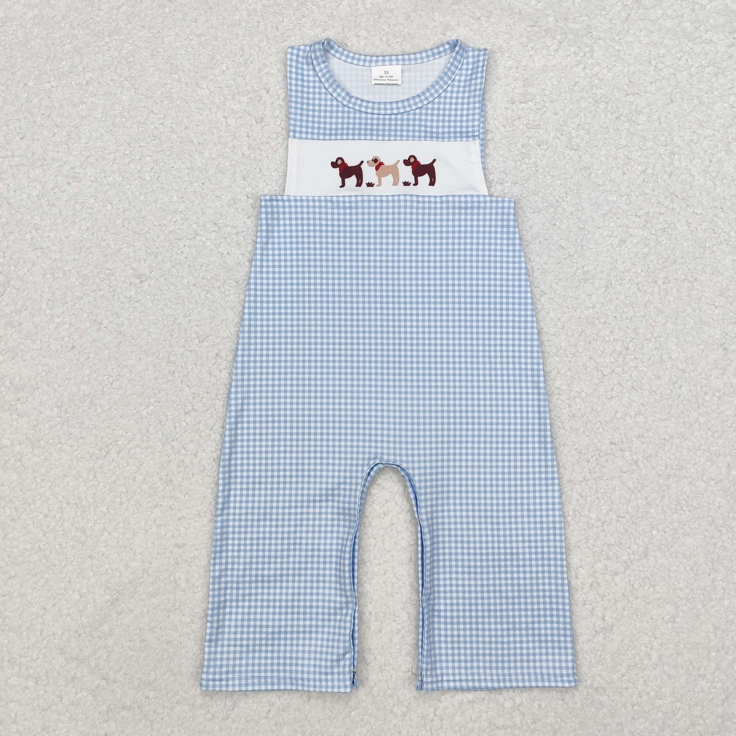 Baby Boy Infant Toddler Dogs Print Sleeveless Romper