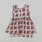 Baby Girl Toddler Sleeveless Cowgirl Western Skort Jumpsuit RTS