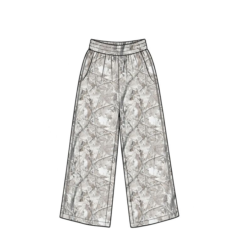 ( Moq 5 ) Baby Toddler Kids Leaves Pants Bottoms Camo Grey Clothes