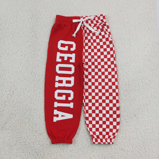 Baby Boys Kids Red Plaid Pockets Pants Bottoms Team Clothes RTS