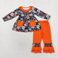 Baby Girl Flower Pocket Tunic Orange Pants Set