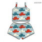 ( Moq 5 ) Preorder Baby Girls Straps Hats Stars Tops Shorts 4th of July Set Clothes