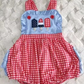 Moq 3 Pre-order SR1309 Baby Girl Sleeveless Popsicle July 4th One Piece Romper