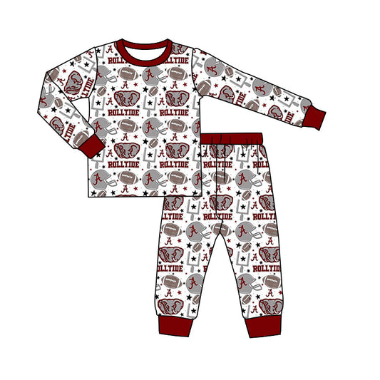 Baby Boy Elephant Team Tops Pants Pajamas Clothes Set