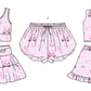( Moq 5 Each Style ) Baby Girls Kids Golf Sibling Pink Shorts Sets Clothes