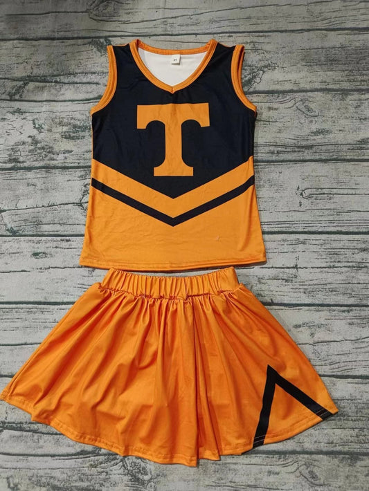 Baby Girl Toddler Sleeveless T Team Shirt Skirt Shorts Outfit Moq 5