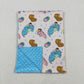 Baby Kids Cartoon Pattern Blue Blanket RTS