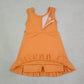 Baby Girls Kids Sleeveless Orange Scallop Yoga Active Knee Length Dress RTS