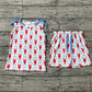 Baby Girls Kids Sleeveless Crayfish Bows Tops Shorts Summer Set RTS