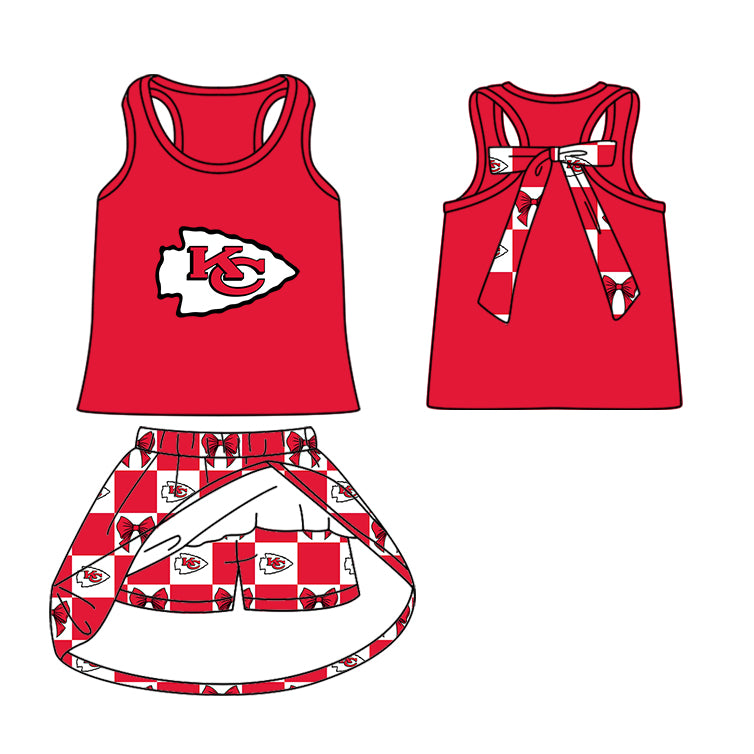 ( Moq 5 Each Style ) Baby Boys Girls Toddler Bows Red Plaid Team Sibling Shorts Dress Shirt Set Summer Clothes