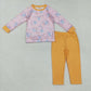Baby Kids Toddler Long Sleeves Pumpkin Shirt Orange Pants Fall Set RTS