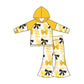 ( Moq 5 each style ) Baby Boy Girl Toddler Team Bows ‌Yellow Sibling Shirt Dress Set 6.17