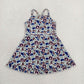 Baby Girls Kids Straps Green Camo Print Team Yoga Ruffle Knee Length Dress RTS