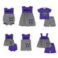 ( Moq 5 Each Style ) Baby Boys Girls Kids Plaid Team Sibling Blue Rompers Dress Sets