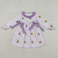 Sibling Baby Girls Kids Donuts Boots Mardi Gras Zipper Romper Dress Set RTS