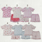 Sibling Baby Girls Kids Short Sleeves Flower Bows Goose Shirts Shorts Sets Pajamas Clothes RTS