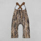 Baby Boys Kids Brown Sleeveless Embroidery Deer Camo  Romper RTS
