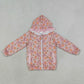 Baby Girls Kids Pumpkins Bows Flower Pockets Hoodie Zipper Coat Fall Tops RTS