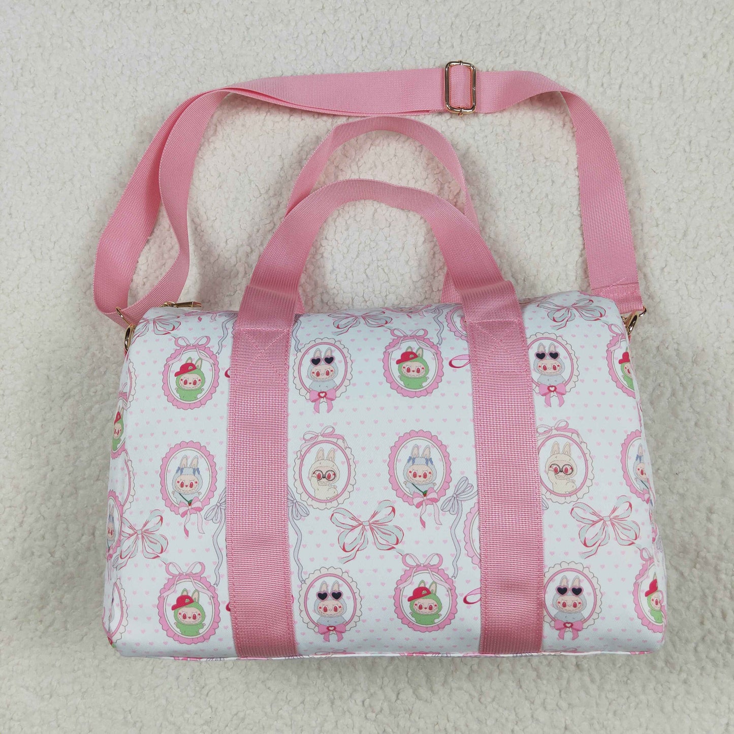 Baby Girl Kids Adult Cartoon Bows Travel Package Gym Bags RTS