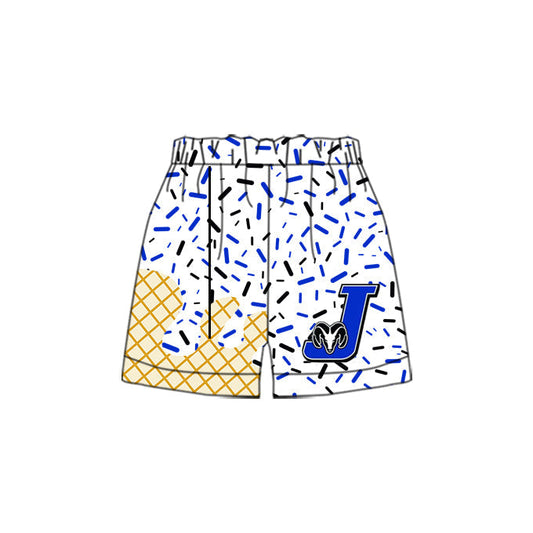 Baby Boy Custom Football J Team Shorts  ( Moq 5 )