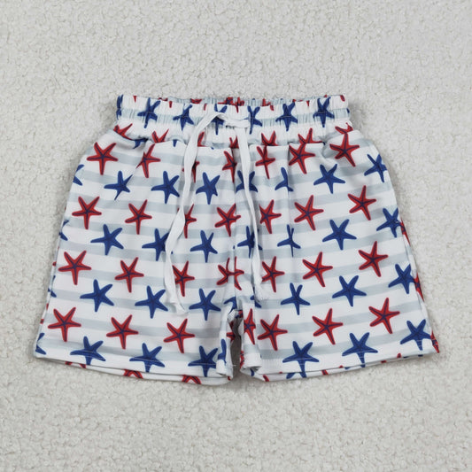 Baby Boys Kids Toddler Starfish Swim Trunks Shorts Pockets Swimwear RTS