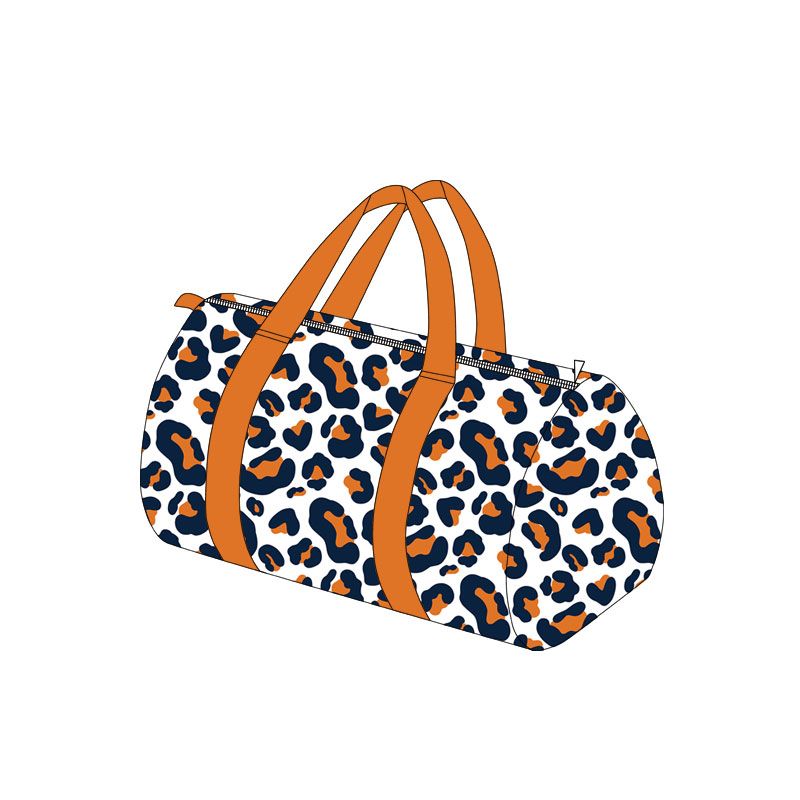 ( Moq 5 ) Preorder Toddler Kids Adult Orange Navy Leopard Travel Package Gym Bag