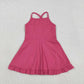 Baby Girls Kids Straps Pink Yoga Active Shorts Knee Length Dress RTS