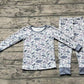 Baby Boy Fall Grey Camo Shirt Pants Pajamas Bamboo Set