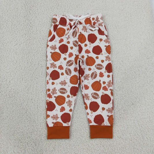 Baby Boys Kids Thanksgiving Pumpkins Football Pockets Pants Thanksgiving Clothes RTS