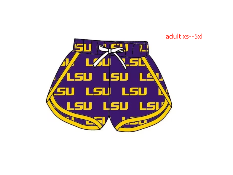 Adult Women Team Summer Sports Purple Shorts