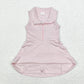 Baby Girl Yoga Sleeveless Pink Sports Dress With Shorts