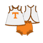 ( Moq 5 ) Baby Girls Toddler T Dots Tops Orange Bummie Shorts Team Set