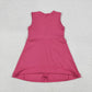 Baby Girls Kids Pink Sleeveless Ruffle Yoga Shorts Knee Length Dress RTS