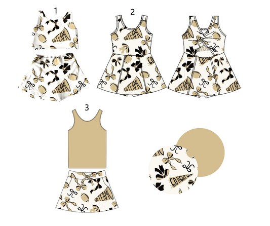 Baby Girl Sleeveless Cheer Sibling Dress Set ( Moq 5 Each Style ) 1.16