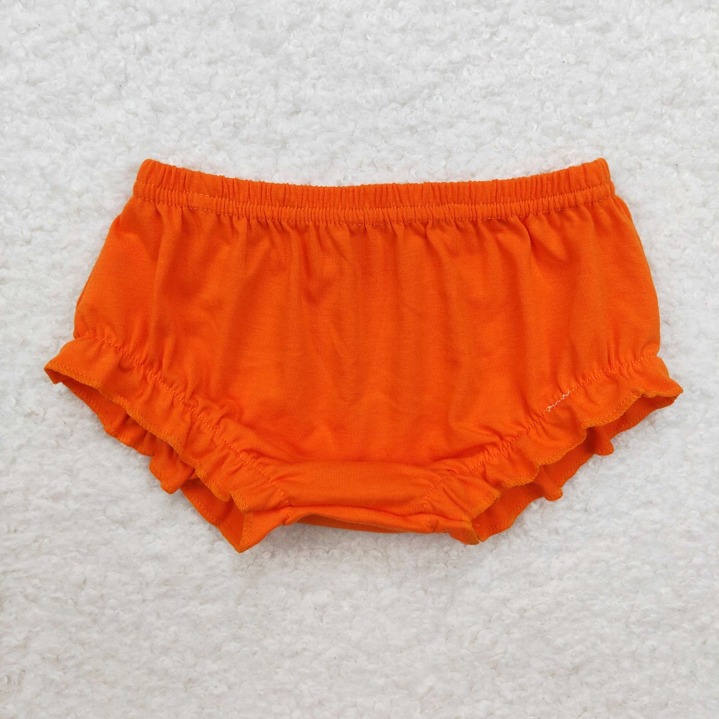 Baby Girl Orange Bummies Cotton Shorts