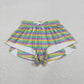 Sibling Baby Girls Adult Women Mardi Gras Stripes Yoga Active Ruffle Shorts Bottom RTS
