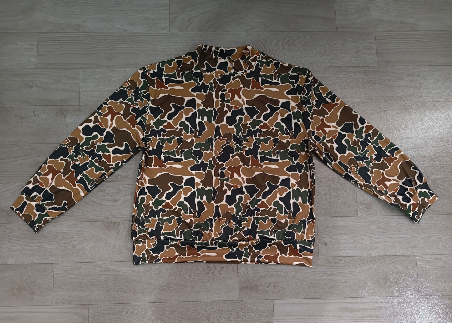 ( No moq ) Preorder Adult Women Long Sleeves Camo Shirt Tops Pullover Yoga Active Clothes