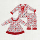Sibling Baby Girls Long Sleeves Christmas Candy Cane Dress Set Clothes RTS