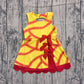 ( No moq ) Preorder Baby Girls Kids Sleeveless Softball Red Bows Shorts Knee Length Dress